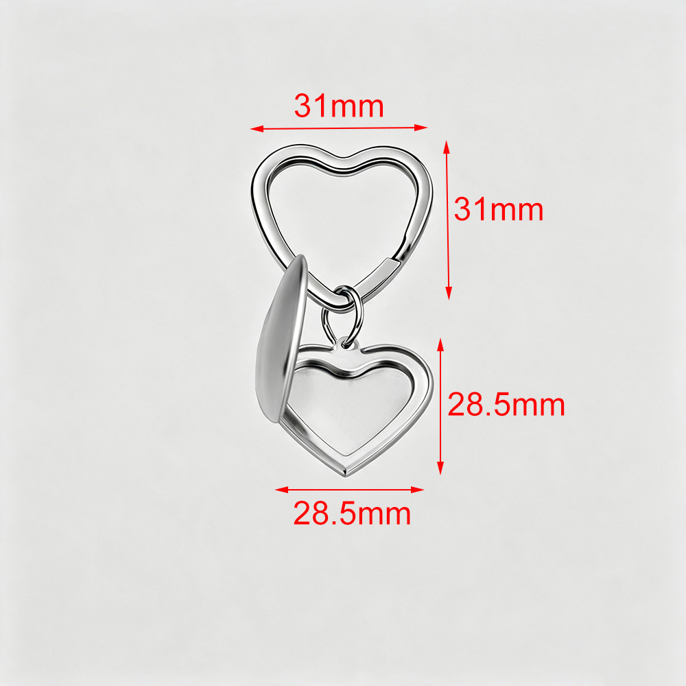 Fnixtar 10個入り ハート型フォトフレームキーチェー - Heart Locket Necklace Photo のレビューと価格