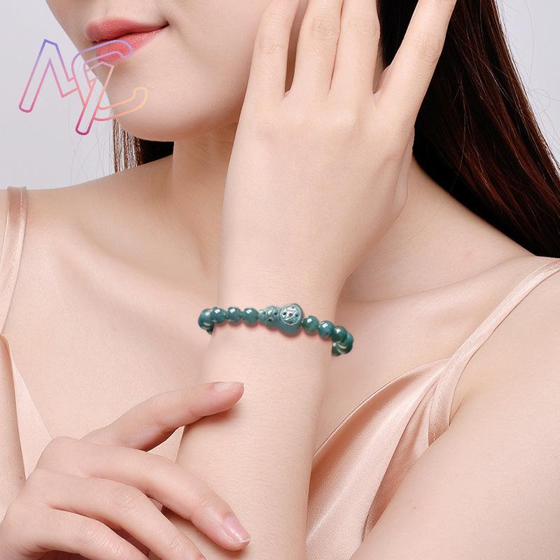 ミャンマー翡翠ひょうたんブレスレットギフト女性のための高級ヴ - Bracelets のレビューと価格