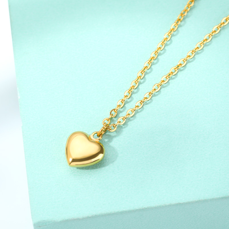 ファッションネックレス 2022 女性ステンレス鋼ラブハート - Heart Locket Necklace Photo のレビューと価格