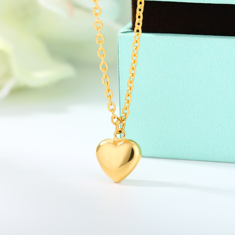 ファッションネックレス 2022 女性ステンレス鋼ラブハート - Heart Locket Necklace Photo のレビューと価格