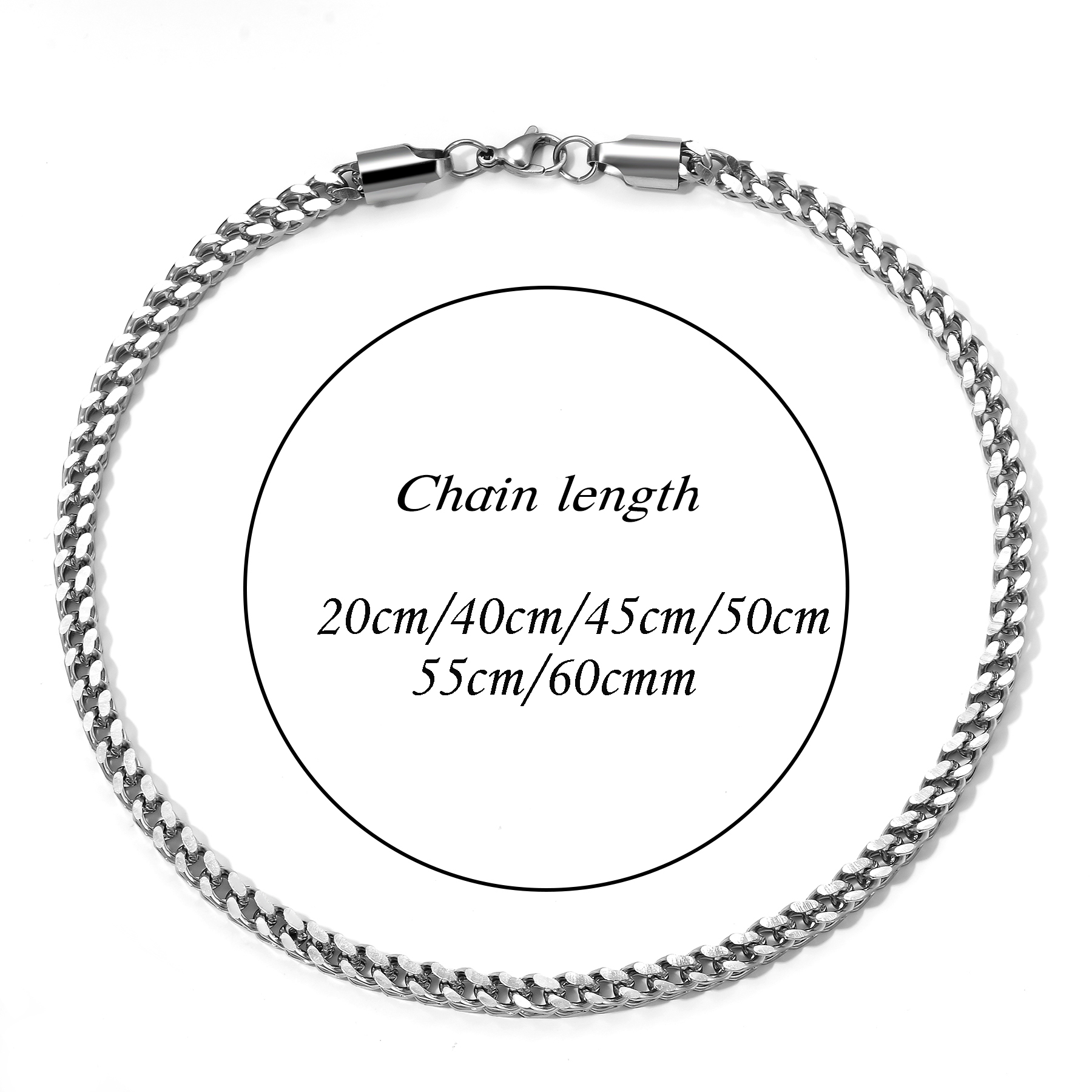 1個入り、サイズ3mm～5mm、ゴールド/シルバー、316L - Cuban Link Chain 12Mm のレビューと価格