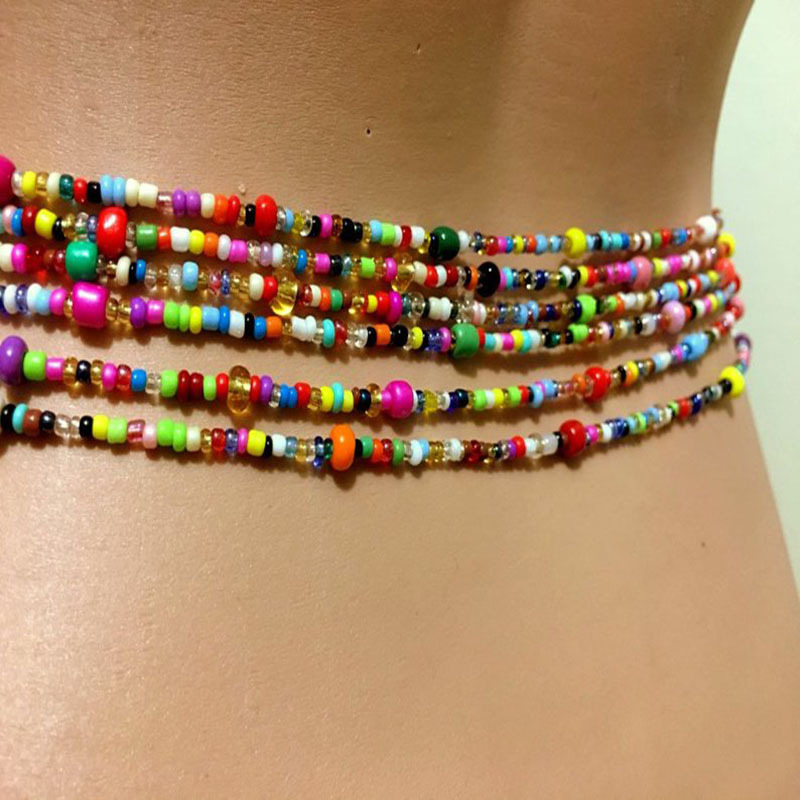 女性のためのビーズのベリーチェーン、レイヤーボディチェーン、 - Body Jewelry のレビューと価格